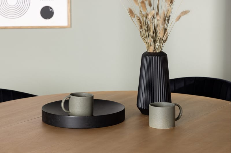 Yakidon Matgrupp 120 cm Rund med 4 Selma Stolar - Svart - Products - Möbler - Bord & matgrupp - Matgrupp