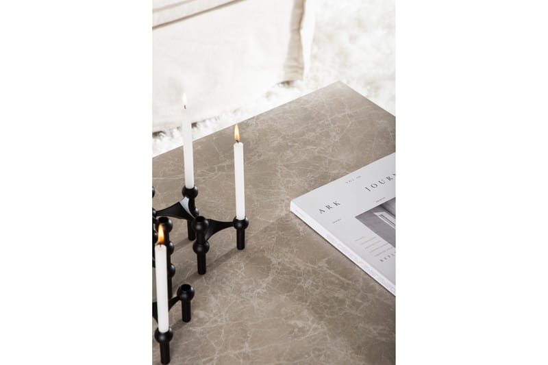 York Travertin Soffbord 80x60x40 cm - Beige / Betong - Products - Möbler - Bord & matgrupp - Soffbord