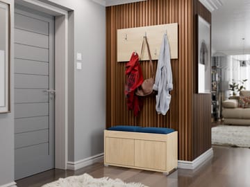 Agawal Hallmöbelset - Brun - Products - Möbler - Hallmöbler - Möbelset för hall & entre