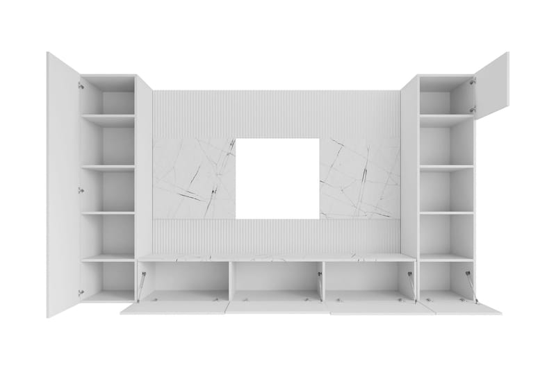 Bernice Tv-skåp 260x38 cm - Vit - Products - Möbler - TV- & Mediamöbler - TV-möbelset