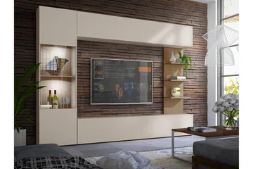 Bunda Tv-möbelset 250x30 cm - Beige - Products - Möbler - TV- & Mediamöbler - TV-möbelset