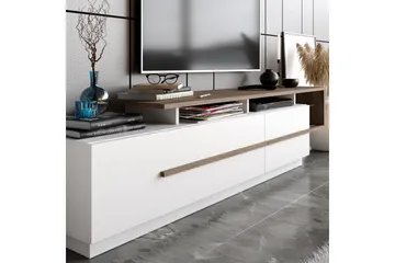 Campora Tv-bänk 150 cm - Mörkbrun/Vit - Products - Möbler - TV- & Mediamöbler - TV bänk & mediabänk