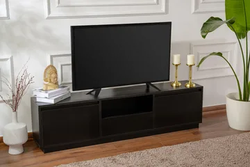 Gulliver Tv-bänk 160x30 cm - Svart - Products - Möbler - TV- & Mediamöbler - TV bänk & mediabänk