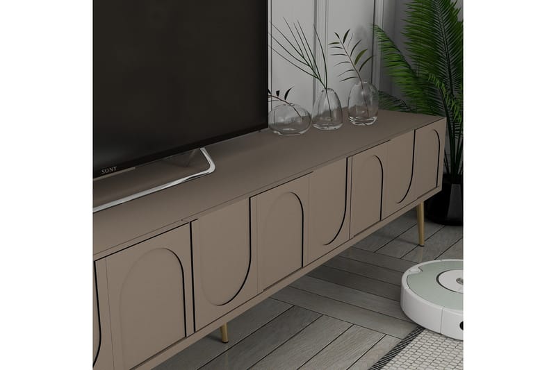 Hazim Tv-bänk 180 cm - Svart - Products - Möbler - TV- & Mediamöbler - TV bänk & mediabänk