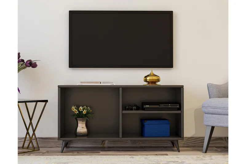 Hensiek TV-Bänk 100 cm - Antracit - Products - Möbler - TV- & Mediamöbler - TV bänk & mediabänk