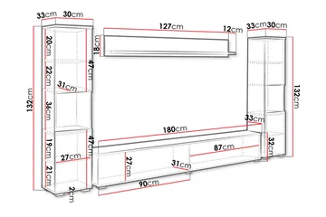 Kanehira Tv-möbelset - Natur - Products - Möbler - TV- & Mediamöbler - TV-möbelset