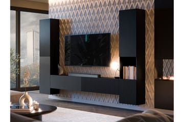 Kangana Tv-möbelset - Svart - Products - Möbler - TV- & Mediamöbler - TV-möbelset