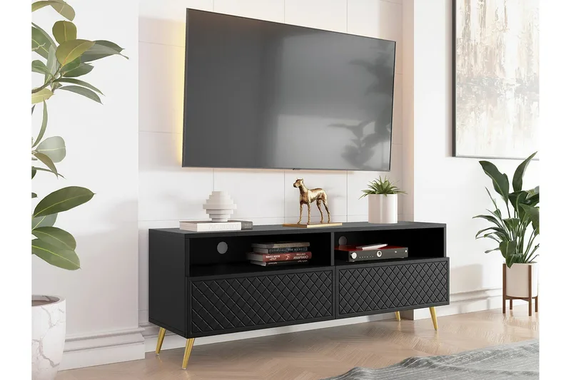 Kintore Tv-skåp 150 cm - Svart - Products - Möbler - TV- & Mediamöbler - TV-skåp
