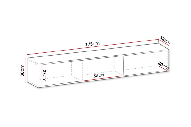 Klinkerville Tv-skåp 175 cm - Cream - Products - Möbler - TV- & Mediamöbler - TV-skåp