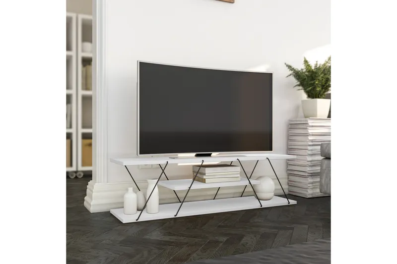 Ljusfors TV-bänk 120 cm - Vit - Products - Möbler - TV- & Mediamöbler - TV bänk & mediabänk