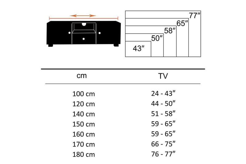 Lowboard Wohnling Massivt trä med förvaring, 3 dörrar, lantlig stil - Products - Möbler - TV- & Mediamöbler - TV-skåp