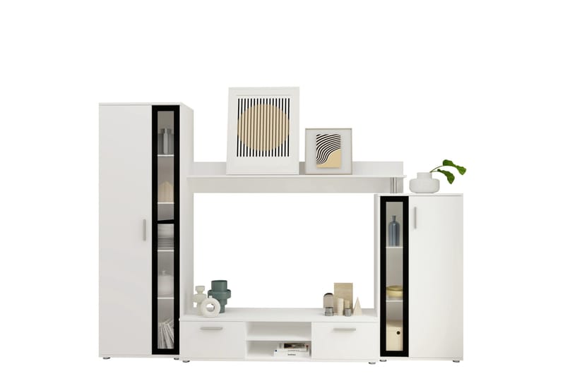 Olerum Tv-möbelset 256x40 cm, Vit