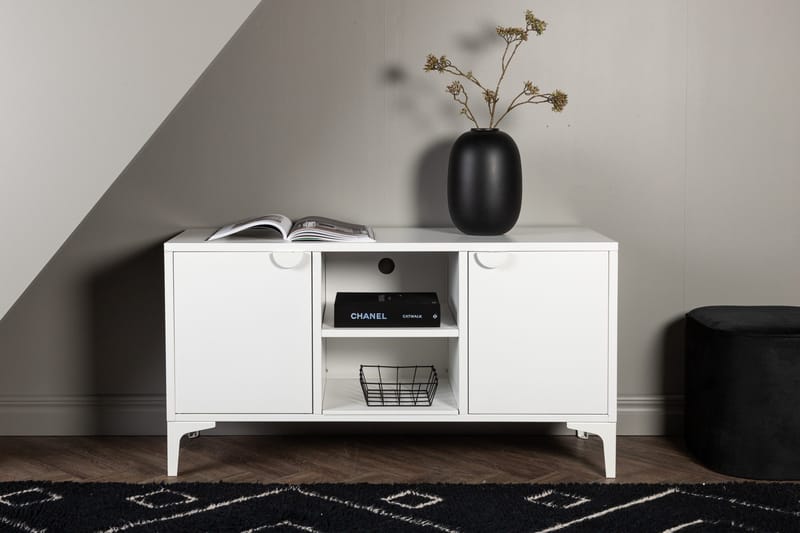 Piring Tv-Bänk 120x40x63 cm - Vit - Products - Möbler - TV- & Mediamöbler - TV bänk & mediabänk