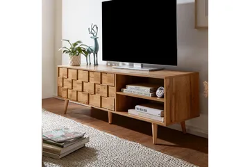 Seddik Tv-bänk 51x160 cm Rektangulär - Brun - Products - Möbler - TV- & Mediamöbler - TV bänk & mediabänk