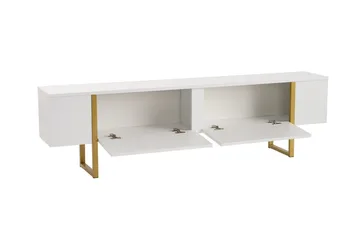 Serenity Tv-bänk 180x30 cm - Vit/Guld - Products - Möbler - TV- & Mediamöbler - TV bänk & mediabänk