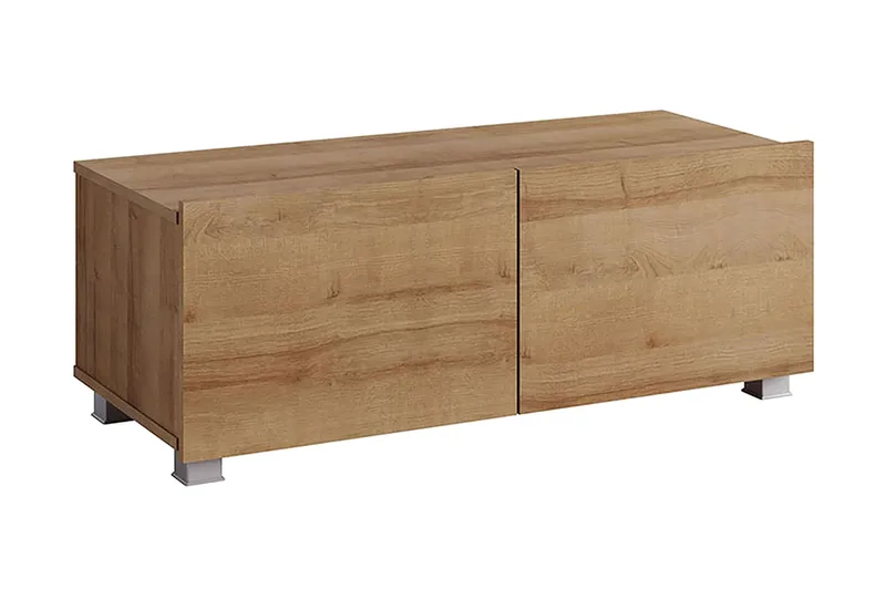 Tessan TV-bänk 100 cm Liten, Gyllene Ek
