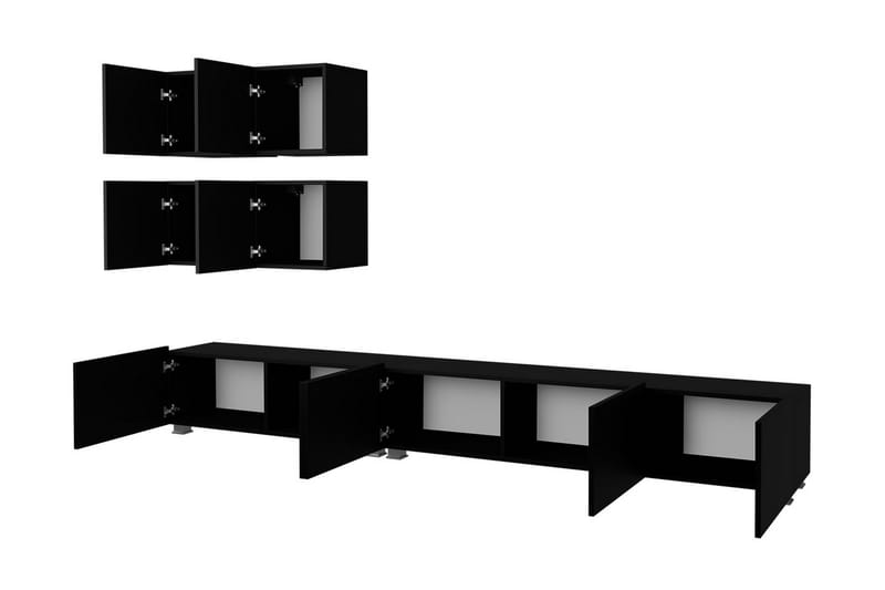 Tessan Tv-möbelset - Svart - Products - Möbler - TV- & Mediamöbler - TV-möbelset