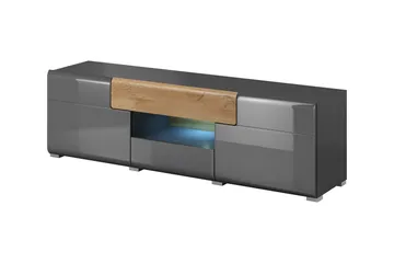 Toreno Tv-bänk 159 cm, Antracit/Natur