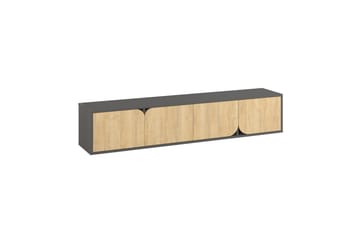 Spark 180 Tv-bänk 180x35,6 cm Svart/Brun - Hanah Home - Products - Möbler - TV- & Mediamöbler - TV bänk & mediabänk