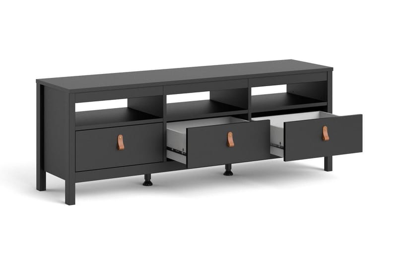 Vallvidera Tv-bänk 151 cm - Svart/Natur - Products - Möbler - TV- & Mediamöbler - TV bänk & mediabänk