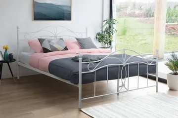 Antlia Dubbelsäng 160 200 cm Vit - Vit - Products - Möbler - Säng - Dubbelsäng