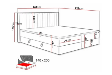 Aviemore Sängram 140x200 cm - Products - Möbler - Säng - Sängram & sängstomme