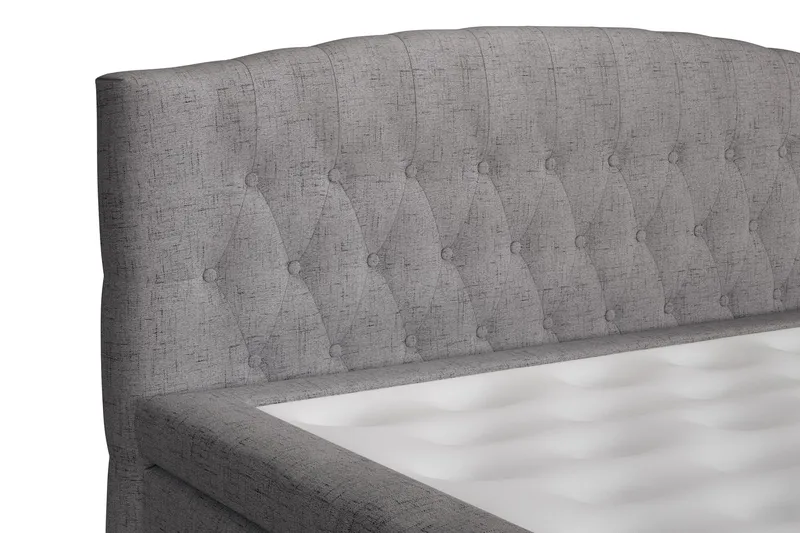 Belda Kontinentalsäng 160x200Fast/Medium - Grå - Products - Möbler - Säng - Kontinentalsäng