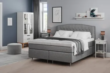 Belda Sängpaket 180x200 Medium - Grå - Products - Möbler - Säng - Kontinentalsäng