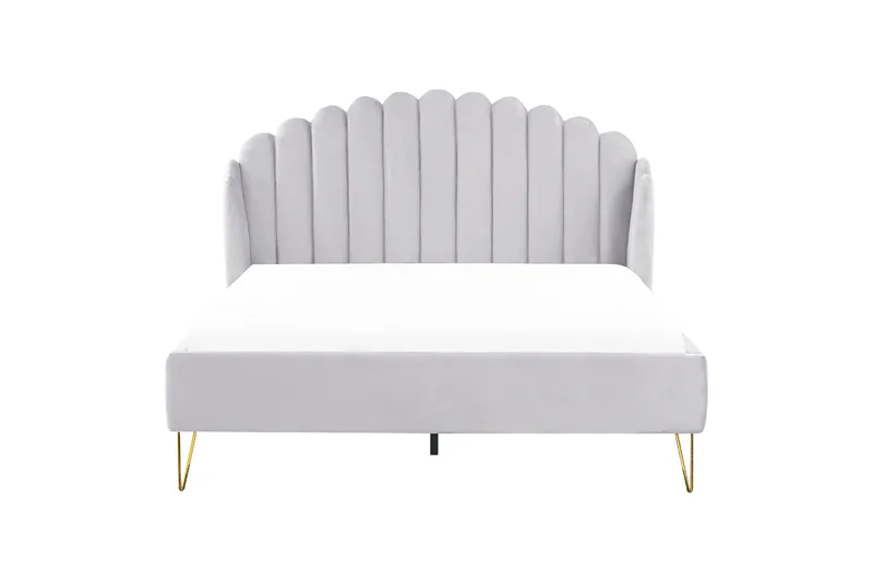 Benicio Sängram 160x200 cm - Grå/Guld - Products - Möbler - Säng - Sängram & sängstomme