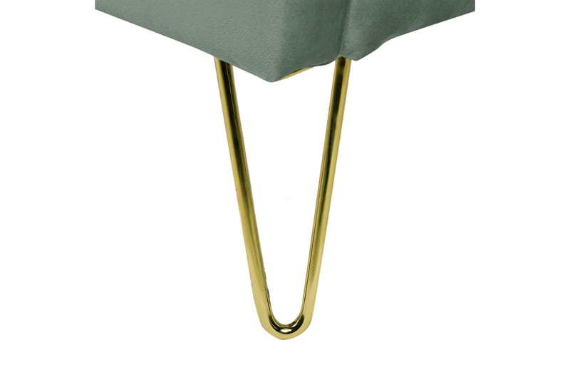 Benicio Sängram 180x200 cm - Grön/Guld - Products - Möbler - Säng - Sängram & sängstomme