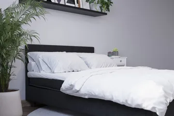 Billingen Komplett Sängpaket 160x200 cm - Svart - Products - Möbler - Säng - Kontinentalsäng