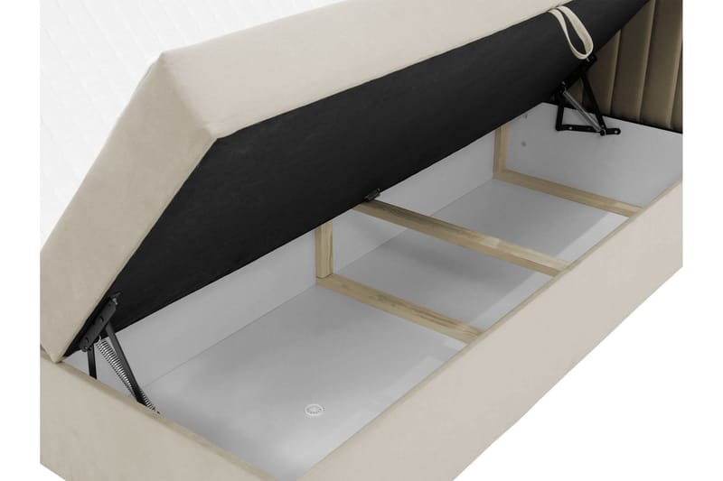 Calrosor Sängpaket Kontinentalsäng med Förvaring 140x200 cm - Beige - Products - Möbler - Säng - Komplett sängpaket
