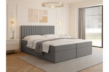 Calrosor Sängpaket Kontinentalsäng med Förvaring 140x200 cm - Grå - Products - Möbler - Säng - Komplett sängpaket
