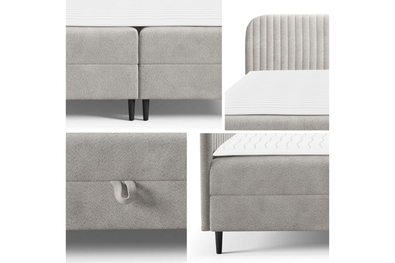 Celestine Förvaringssäng 140x200 cm - Beige - Products - Möbler - Säng - Komplett sängpaket