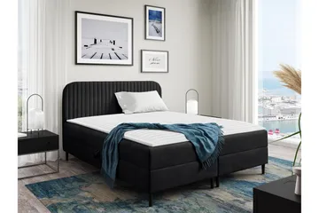 Celestine Förvaringssäng 140x200 cm - Svart - Products - Möbler - Säng - Komplett sängpaket