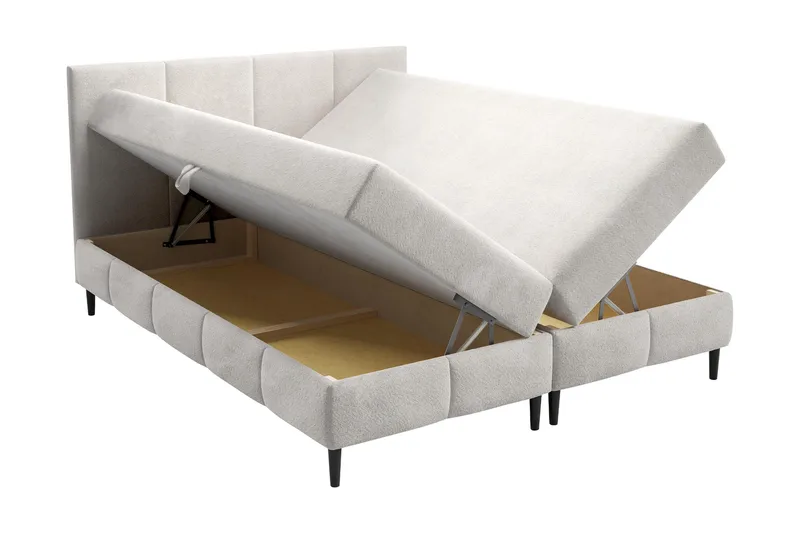 Celestine Förvaringssäng 200x200 cm - Beige - Products - Möbler - Säng - Komplett sängpaket