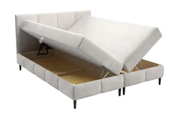 Celestine Förvaringssäng 200x200 cm - Svart - Products - Möbler - Säng - Komplett sängpaket