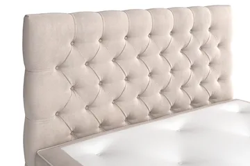 Celine Sängpaket 140x200cm - Beige/Sammet - Products - Möbler - Säng - Kontinentalsäng