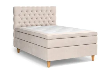 Celine Sängpaket 140x200cm - Beige/Sammet - Products - Möbler - Säng - Kontinentalsäng