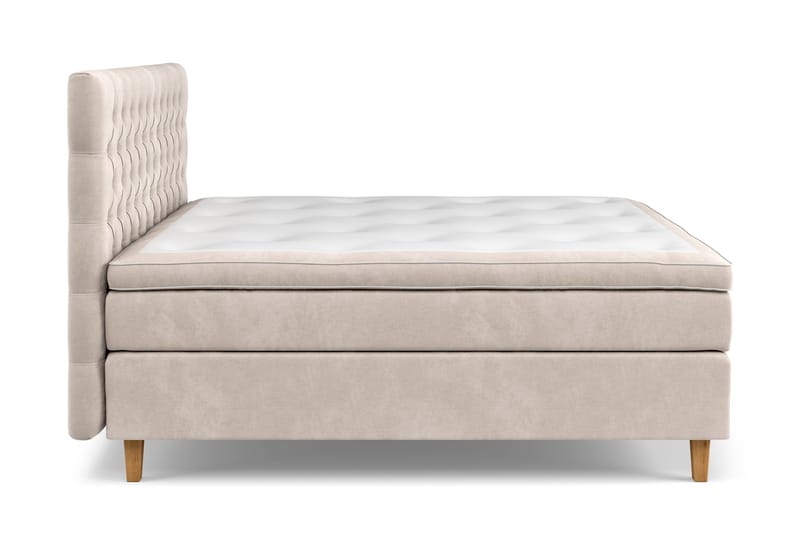 Celine Sängpaket 160x200cm - Beige/Sammet - Products - Möbler - Säng - Kontinentalsäng