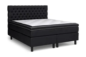 Celine Sängpaket 160x200cm - Svart/Sammet - Products - Möbler - Säng - Kontinentalsäng