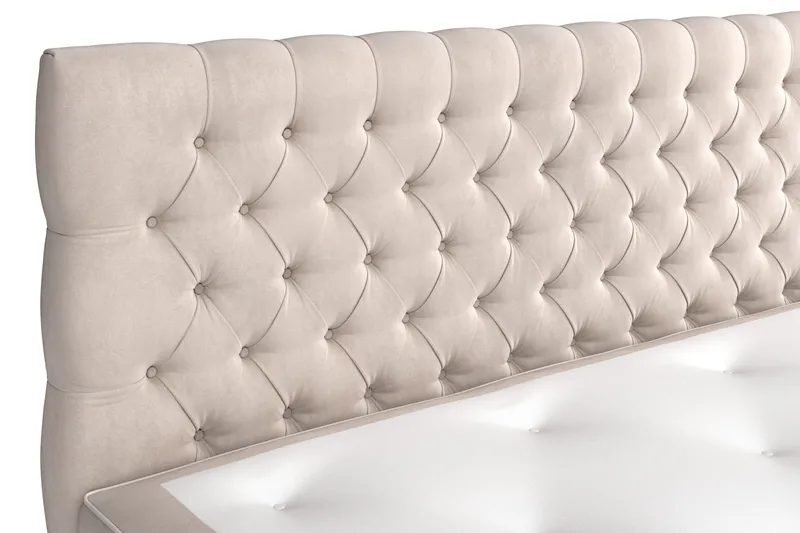 Celine Sängpaket 180x200 cm - Beige / Sammet - Products - Möbler - Säng - Kontinentalsäng