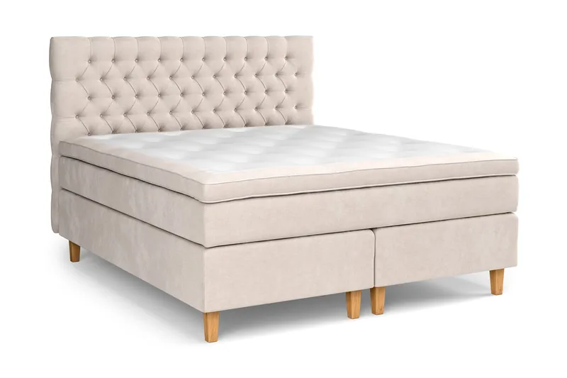 Celine Sängpaket 180x200 cm - Beige/Sammet - Products - Möbler - Säng - Kontinentalsäng