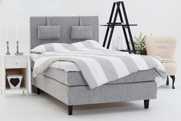 Charleston 140 Kontinentalsäng - Ljusgrå - Products - Möbler - Säng - Kontinentalsäng