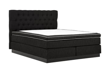 Charleston Kontinentalsäng 180x200 Fast Polyeterskum - Svart - Products - Möbler - Säng - Kontinentalsäng