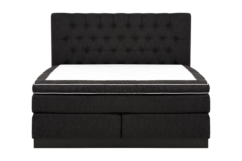 Charleston Kontinentalsäng 180x200 Fast Polyeterskum - Svart - Products - Möbler - Säng - Kontinentalsäng