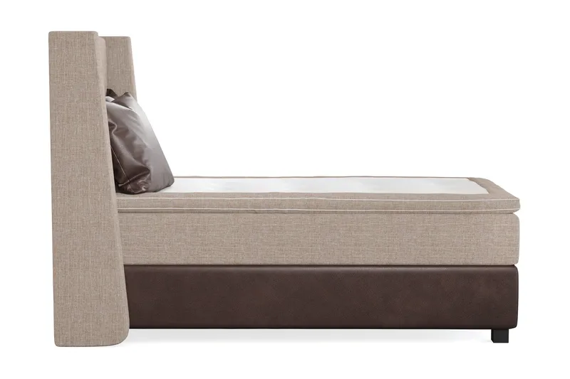 Cuba Sängpaket 105x200 med Två Bruna Kuddar - (+Fler val) Beige/Brun - Products - Möbler - Säng - Kontinentalsäng