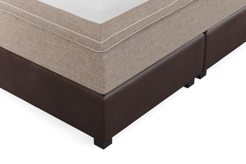 Cuba Sängpaket 160x200 med Två Bruna Två Beiga Kuddar - (+Fler val) Beige/Brun - Products - Möbler - Säng - Kontinentalsäng