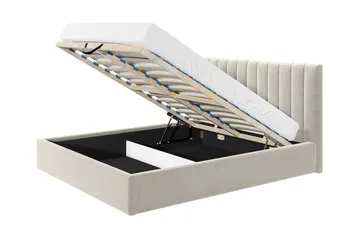 Derry Sängram 160x200 cm - Grå - Products - Möbler - Säng - Sängram & sängstomme