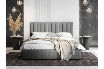 Derry Sängram 160x200 cm - Grå - Products - Möbler - Säng - Sängram & sängstomme